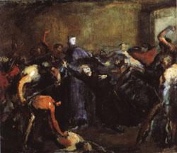 Jean - Baptiste Carpeaux Monseigneur Darboy in His Prison ( Archbishop Shot by Commune, May 24, 1871 ) Sweden oil painting art
